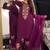 Womens trendy stylish embroidery thread work kurta set