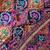Roman Silk With ajarakh Print And Real Mirror work Saree With Blouse Set