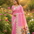Light Pink Color zari weaving  Work Silk Saree