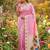 Light Pink Color zari weaving  Work Silk Saree