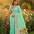 Sea Green Color zari weaving  Work Silk Saree