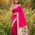 Rani Pink Color zari weaving  Work art silk saree