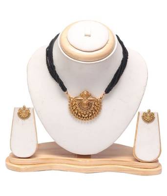 Choker mangalstura with earrings online 2