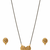 Ethnic earrings and mangalsutra