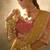 Yellow silk embroidered designer saree