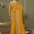 Yellow gota patti embroidered designer saree with blouse