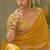Yellow gota patti embroidered designer saree with blouse