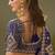 Royal blue gota patti embroidered designer saree with blouse
