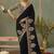Black gota patti embroidered designer saree with blouse