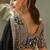 Black gota patti embroidered designer saree with blouse