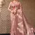 Light pink tussar silk  beautiful pallu designer saree