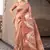 Pink tussar silk  beautiful pallu designer saree