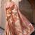 Pink tussar silk  beautiful pallu designer saree
