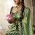 Green golden multi embroidered tissue silk saree