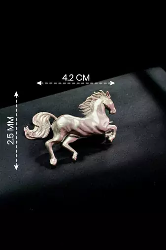 Elegant running horse designer brooch pin for women & men