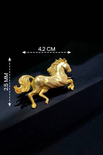 Elegant running horse designer brooch pin for women & men