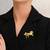 Elegant running horse designer brooch pin for women & men