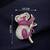 Adorable pink crystal koala statement brooch