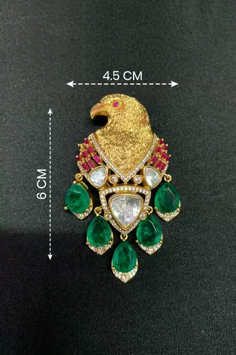 Elegant designer floral brooch pin     premium alloy party wear statement accessory