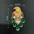 Elegant designer floral brooch pin     premium alloy party wear statement accessory