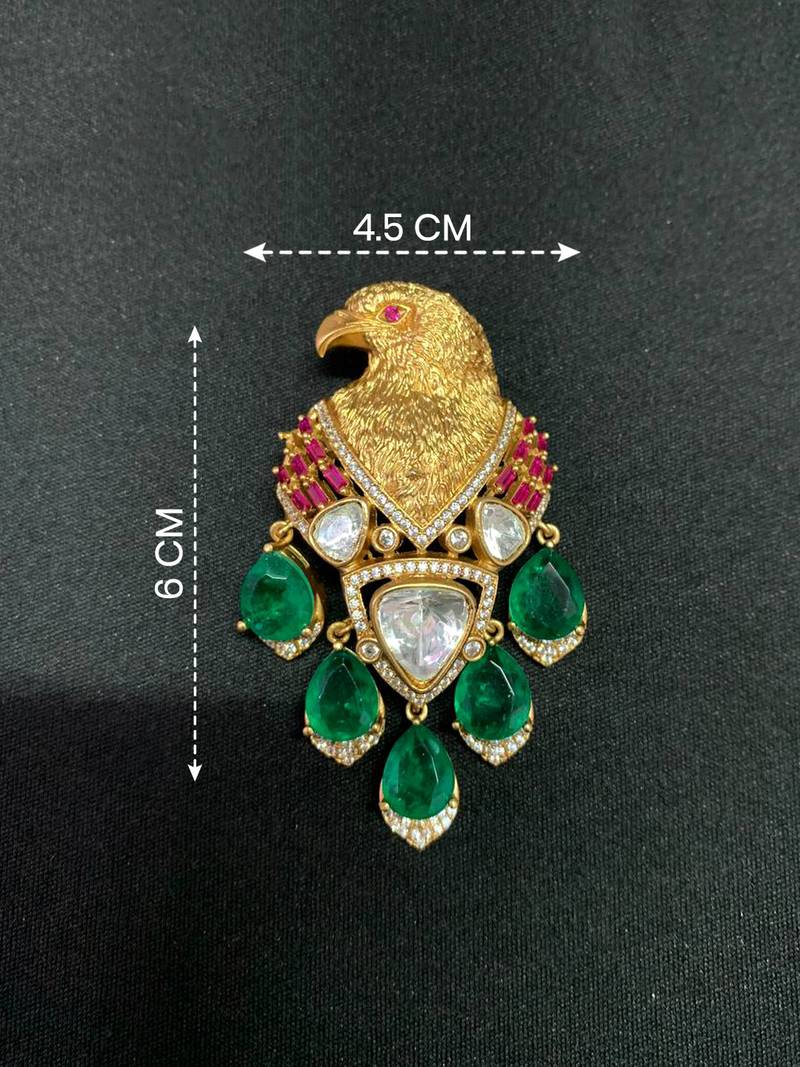 Elegant designer floral brooch pin     premium alloy party wear statement accessory