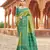 Green soft banarasi silk zari woven saree with blouse