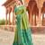 Green soft banarasi silk zari woven saree with blouse