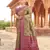 Pista green soft banarasi silk zari woven saree with blouse