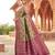 Pista green soft banarasi silk zari woven saree with blouse