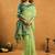 Green premium spun cotton zari woven saree with blouse