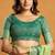 Green premium spun cotton zari woven saree with blouse