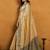 Cream premium spun cotton zari woven saree with blouse