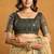 Cream premium spun cotton zari woven saree with blouse