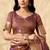 Wine silk zari woven saree with blouse