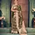 Mehendi silk zari woven saree with blouse