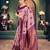 Light purple silk zari woven saree with blouse