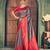 Grey silk zari woven saree with blouse