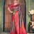 Grey silk zari woven saree with blouse