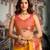 Yellow soft silk zari woven saree with blouse