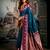 Morpich soft silk zari woven saree with blouse