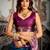 Morpich soft silk zari woven saree with blouse