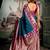 Morpich soft silk zari woven saree with blouse