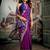 Purple soft silk zari woven saree with blouse