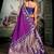 Purple soft silk zari woven saree with blouse