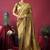 Mehendi tissue silk zari woven saree with blouse