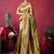 Mehendi tissue silk zari woven saree with blouse