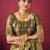 Mehendi tissue silk zari woven saree with blouse