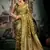 Mehendi premium soft silk zari woven saree with blouse