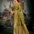 Mehendi premium soft silk zari woven saree with blouse