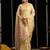 Beige soft spun cotton zari woven saree with blouse